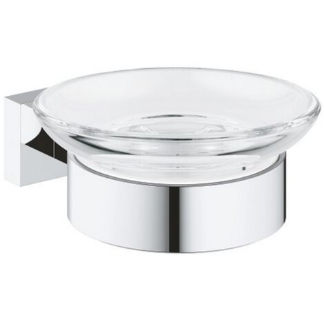 BASE PORTASAPONE CON SUPPORTO ESSENTIALS CUBE Cromo GROHE