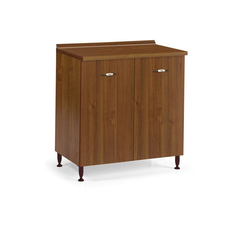 Base Pour Cuisine Couleur Noyer Antique Cm 80x50xH 85 Avec 2 Portes