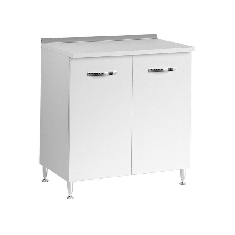 Base pour cuisine Frêne Blanc 2 portes Cm 80x50xH 85