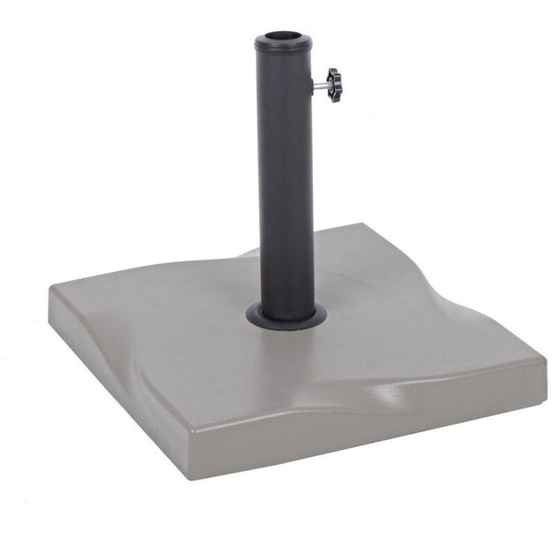 Base pour parasol carrée en ciment Salonicco 25 kg 44,5 x 44,5 x 37,5 cm