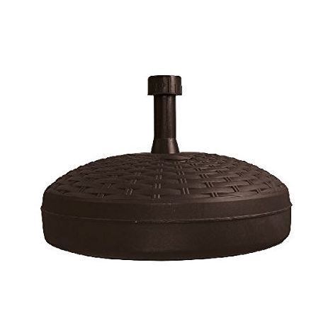 Base pour parasol en plastique anthracite Rattan Adriatique
