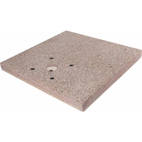 BEL-FER Base Quadrata 40x40x5 cm per Fontane con Ghiera Grande in Cemento Belfer 42/BSE/1