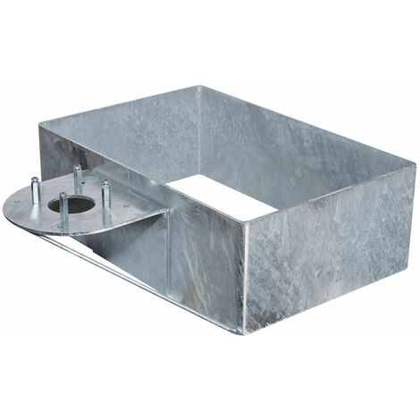 Base Rettangolare da Interrare per Fontane 45x48x15 cm in Acciaio Belfer 42/BSZ