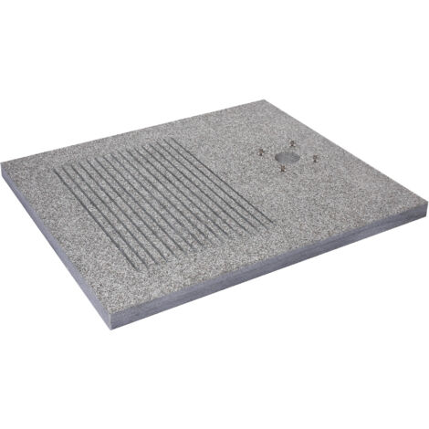 Base Rettangolare per Doccia da Esterno 70x80x4 cm in Granito Belfer 42/BSD