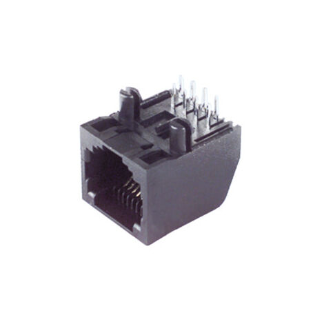 Base RJ45 8P8C Extraplana Cto.Impreso Altura 12mm