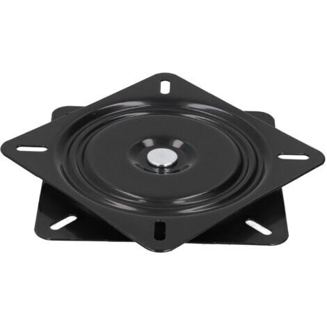 Base rotative en acier A3 156x156mm – Rotation 360° – Charge max élevée pour chaises de bar et bureaux – Installation rapide