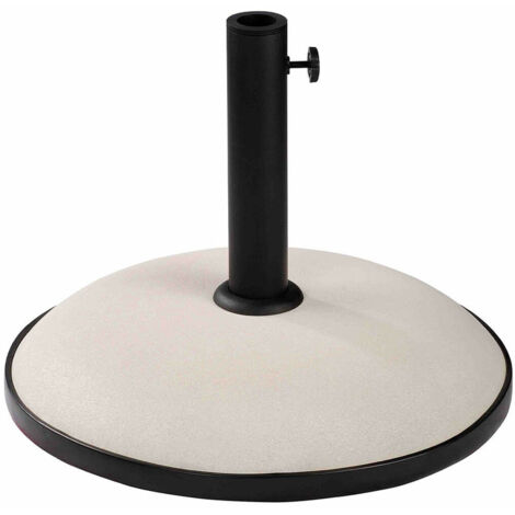 Base rotonda per ombrellone Marbueno bianca 45 cm