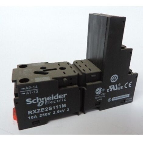 Base RXM3, SCHNEIDER ES, entretoise à vis, conception compacte et installation facile.