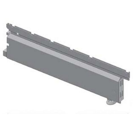 Base scatolata per piantana con piedino regolabile grigio ral 7035 - Misure: mm 400 p.x300 l.x140 h