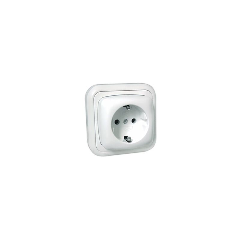 

Base Schuko con toma de tierra 16A/250V~ 36.480/B, color blanco, 8430552111565 - Electro Dh