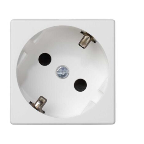 Base schuko embornamiento rápido protección blanco nieve SIMON K11/9