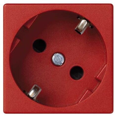 Base schuko embornamiento rápido protección rojo SIMON K11/6
