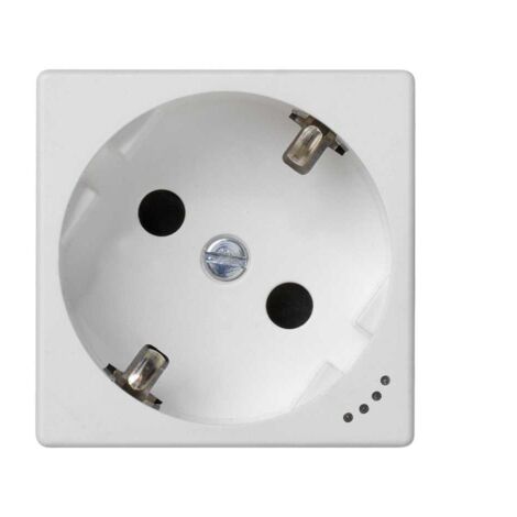 Base schuko embornamiento tornillo piloto blanco nieve SIMON KL01/9