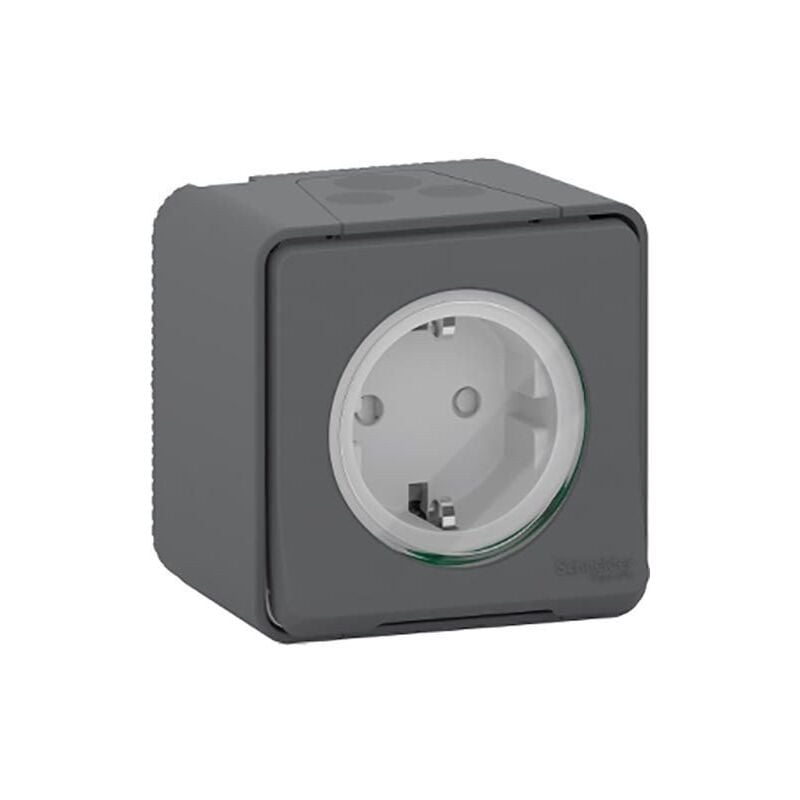 

Base Schuko superficie IP55 Gris SCHNEIDER ELECTRIC MUR36731