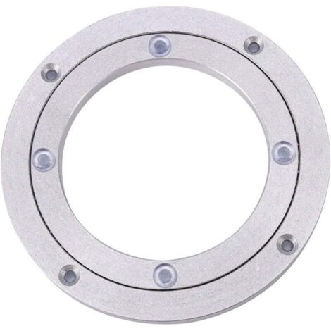 Base Sculpture Rotation Table 360 Degrés Plateau Rotatif Aluminium Support pour TV 8inch