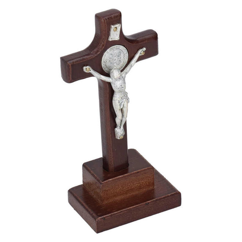 Base stabile per crocifisso in legno da tavolo