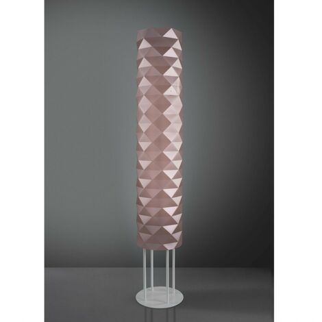 Base Stehlampe in Mt Pink Metall in Metall Cm. 27 x 155 Std