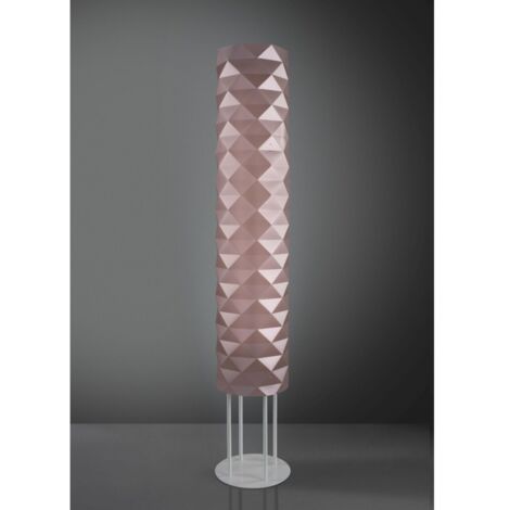 Base Stehlampe in Mt Pink Metall in Metall Cm. 27 x 155 Std