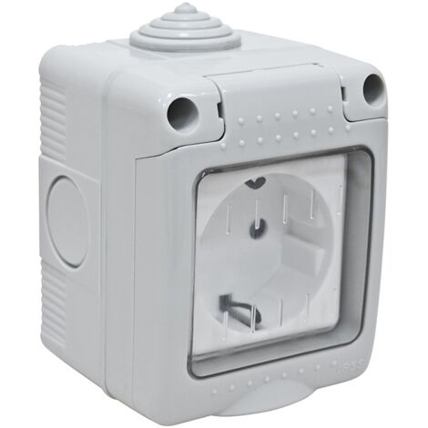 BASE SUPERFICIE ESTANCO SCHUKO CON TT - 16 A