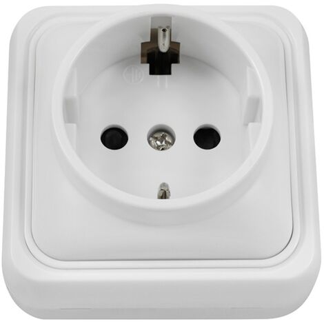 BASE SUPERFICIE SCHUKO CON TT - 16 A