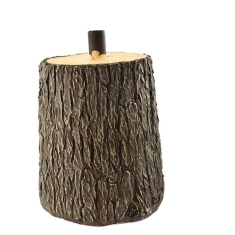 Base Supporto Albero di Natale in Resina, Tronco Realistico Natalizio, Riproduzione come nella Realtà Solido Resistente, Addobbo Festivo Attacco Universale Diametro 24/32 Altezza 36cm