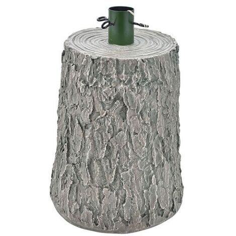 Base Supporto Albero Natale Chiaro Tronco Natalizio Attacco Universale H 46 cm