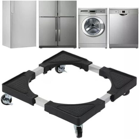 Base Supporto Frigo Carrello Lavatrice con ruote 53x53 a 75x75cm