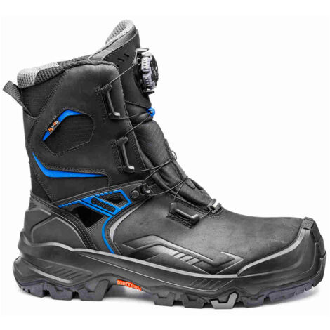 Base T-Robust Top B1613 S7S HRO CI HI LG FO SR Hohe Sicherheitsschuhe - 41 EU - Schwarz / Hellblau