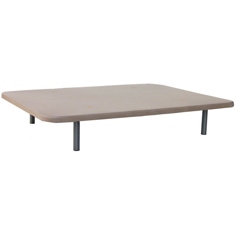 

Base tapizada 3D 200x190 partida con refuerzo + patas - Beige