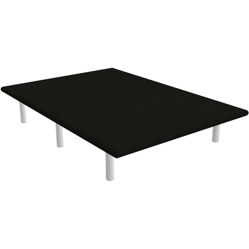 

Base tapizada 3D HAMBURGO Color Principal - Color 3D - 3D NEGRO, 100 x 190 cm., Patas - Con patas de madera color BLANCO (+32)