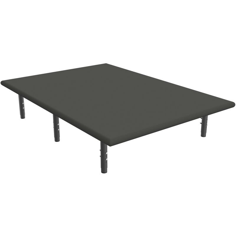 

Base tapizada 3D HAMBURGO Color Principal - Color 3D - 3D GRIS, 90 x 200 cm. , Patas - Con patas metálicas regulables en altura (+60)- Hasta 8