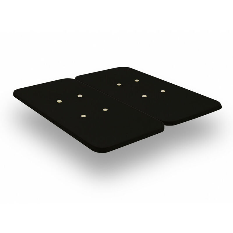 

Base Tapizada Con Tejido 3D Color Negro y Valvulas De Transpiracion Patas no incluidas, 180x190 cm