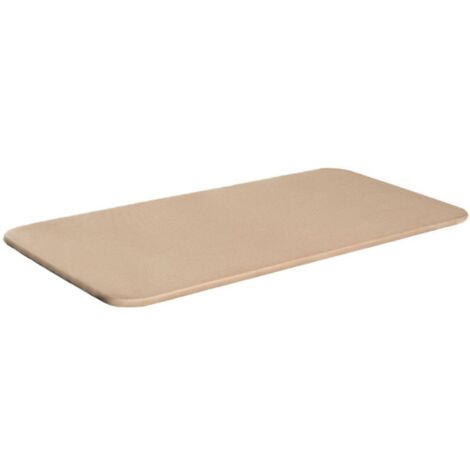 Base tapizada Estructura Acero con Tubo 40x30 con Refuerzos centrales con Tablero de DM Color Beige (90x200 cm, Sin Patas)