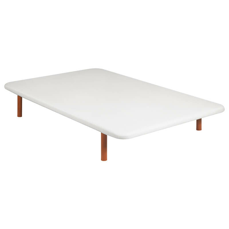 

Base tapizada malla 3D reforzada con 5 barras transversales | Gris - 90x200cm