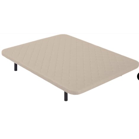 Base tapizada Maxi Somi de Colchones.es tapizado beige de 135x200.