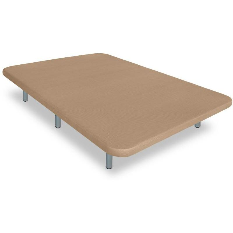 

Base Tapizada modelo Drago con Sistema Antiruido 3D Beige medida 75 x 180 cm con 6 Patas de 27 cm y 5 barras transversales