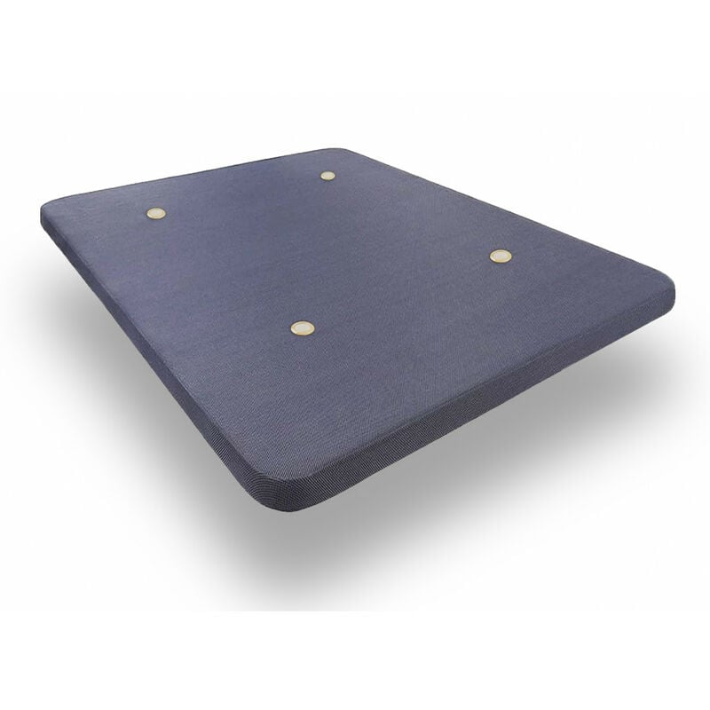 

Base Tapizada Reforzada Con 5 Barras Centrales y Valvulas de Transpiracion Color Gris. Patas No Incluidas, 150x190 cm