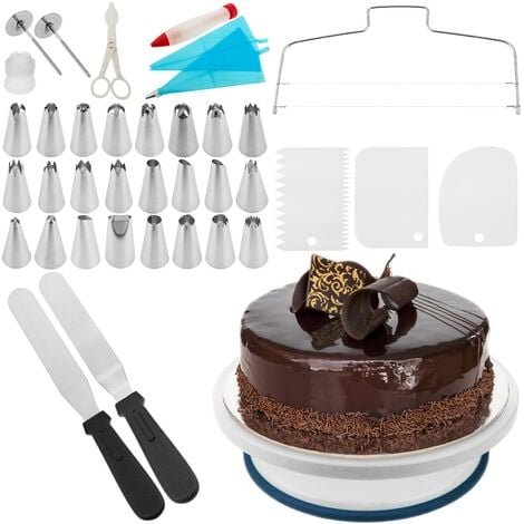 Acheter 360 tournant gâteau plateau tournant support à sucre gâteau plaque  pivotante plate-forme outils de cuisson fournitures de pâtisserie support à  gâteau