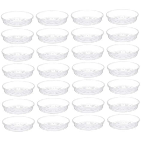 Base transparente pour pots de jardin de 15 cm lot de 30