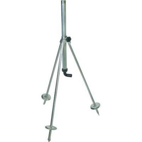 BASE TRIPODE X IRRIGATORE  ACCIAIO ZINCATO 1M+PORTAGOMMA H.CM 80