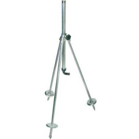 BASE TRIPODE X IRRIGATORE  ACCIAIO ZINCATO 3/4M+PORTAGOMMA H.CM 80