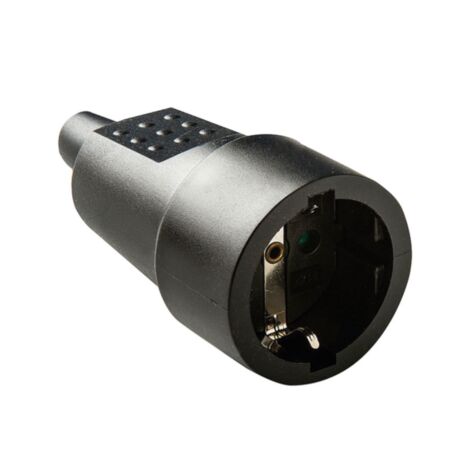 BASE TT 10A-250V CAUCHO NEGRO DUOLEC -  EHLIS