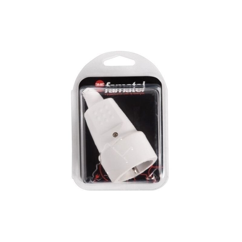 

Base Movil Electricidad 100X145X65 Toma tierra 16A-250V Goma Termoplastica Blanco Famat