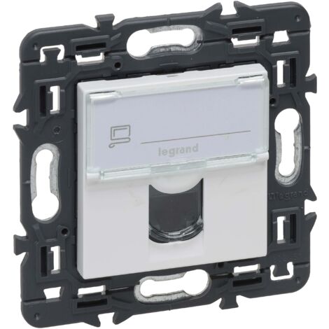 Base VALENA NEXT 1xRJ45 utp categoria 6 blanco LEGRAND 741275
