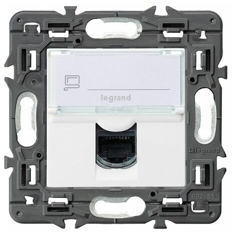 Base VALENA NEXT 1xRJ45 utp catégorie 6 blanc LEGRAND 741275