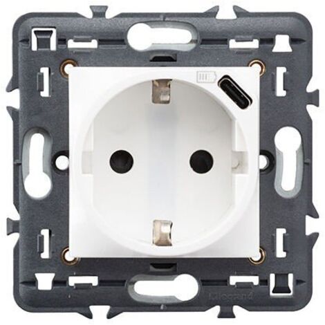 Base VALENA NEXT 2P+TT+USB tipo c blanco LEGRAND 741234