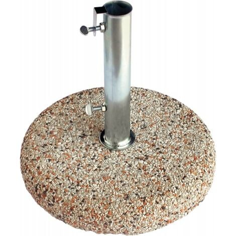 CAPALDO BASE X OMBRELLONE Ø45CM IN GRANIGLIA 25 KG C/TUBO ø65MM