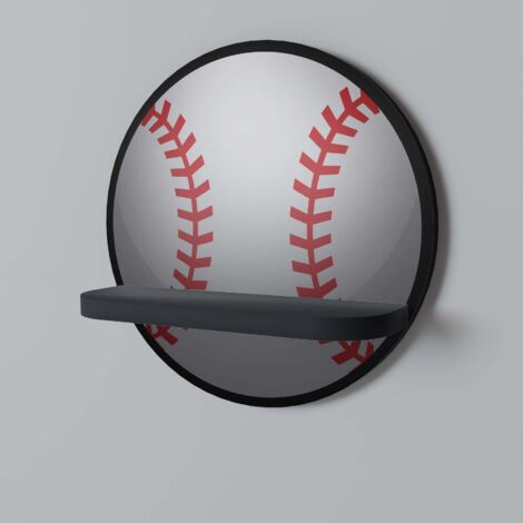 BASEBALL AllLURE Rundes Regal Schwarz