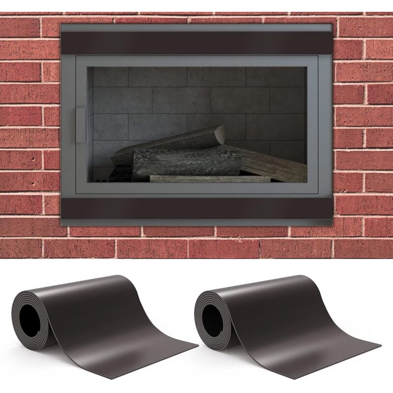 Image of Magnetic Fireplace Draft Stopper - Fireplace&hellip;