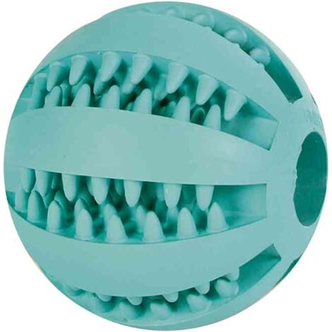 Baseball menthe , caoutchouc naturel, 7 cm pour chien -masse les gencives,